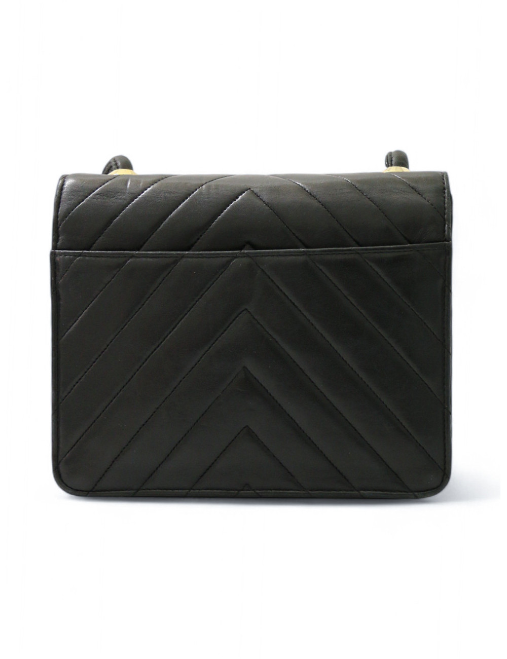 Mini sac Chanel cuir d'agneau chevron, occasion certifiée authentique