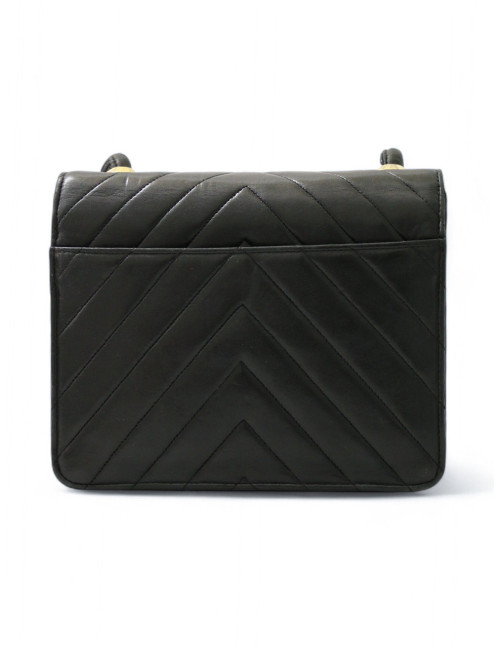 Mini sac Chanel cuir d'agneau chevron, occasion certifiée authentique