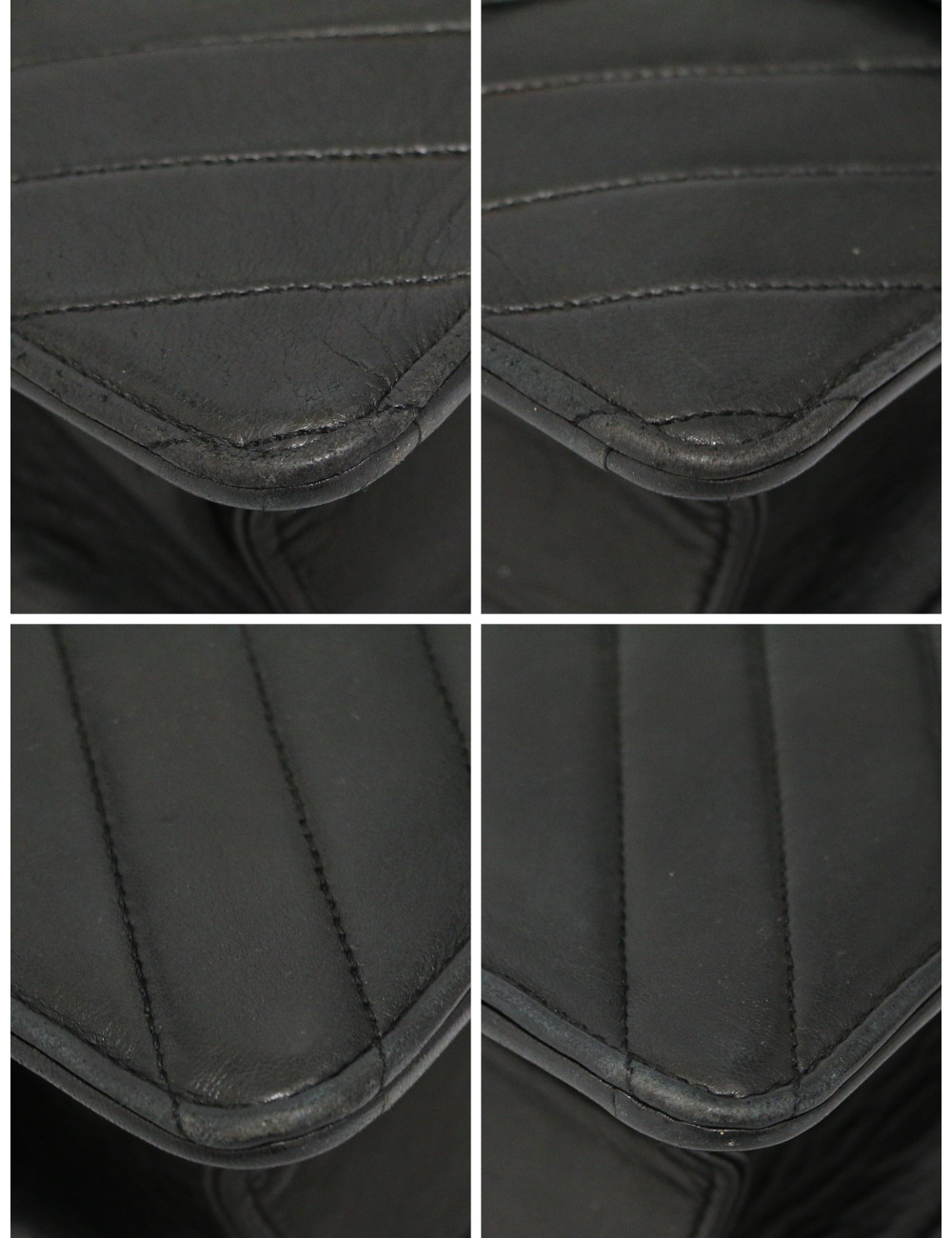 Mini sac Chanel cuir d'agneau chevron, occasion certifiée authentique