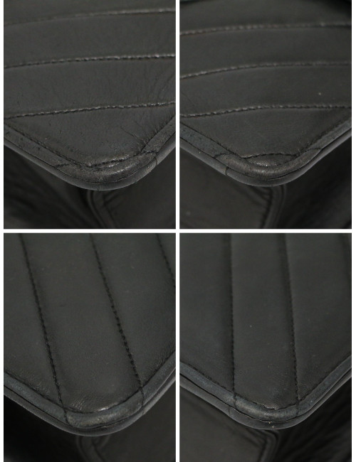 Mini sac Chanel cuir d'agneau chevron, occasion certifiée authentique