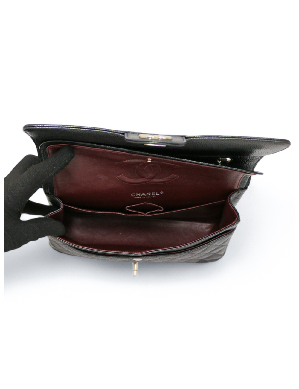 Sac Timeless médium caviar CHANEL noir