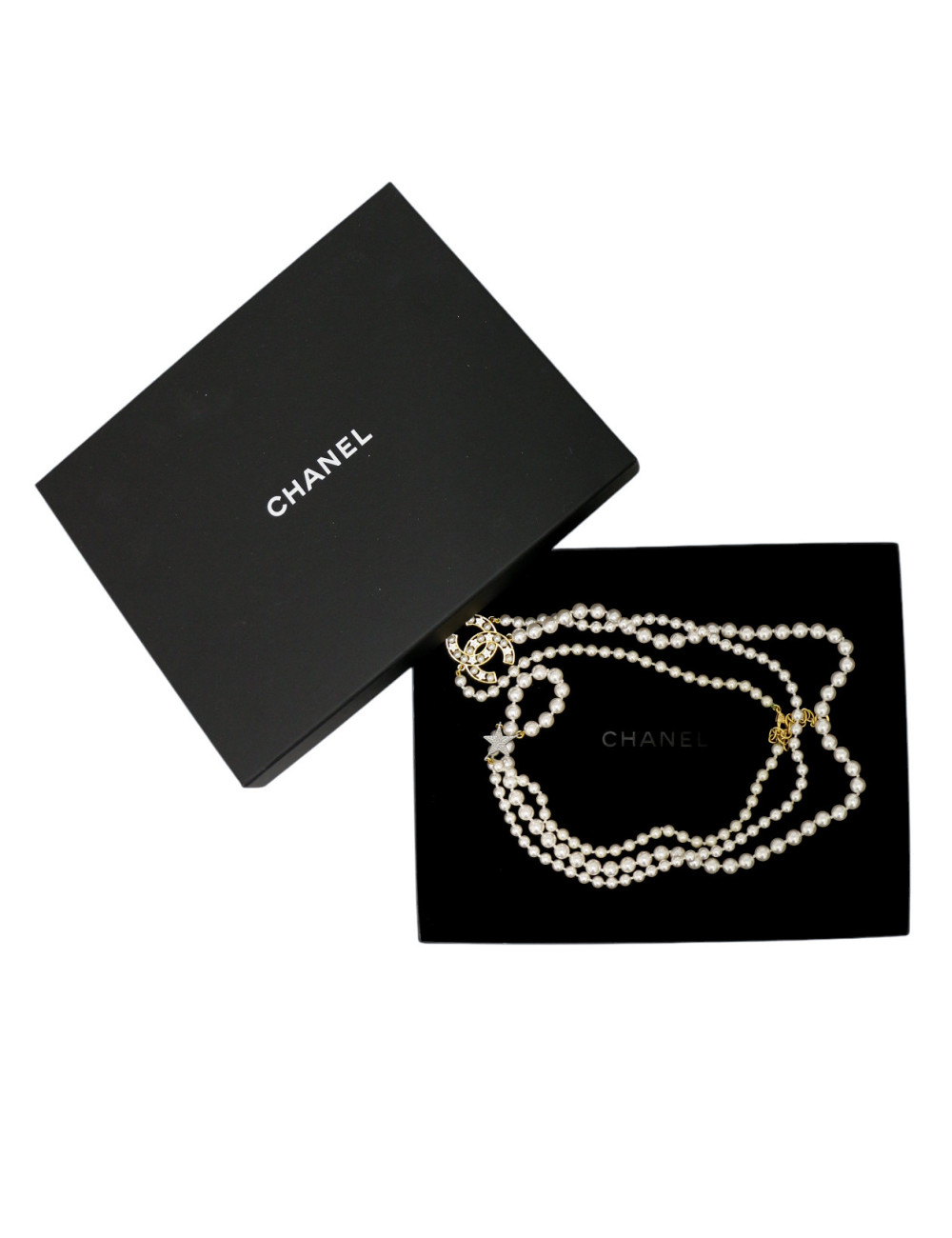 Sautoir perles CHANEL double rangs