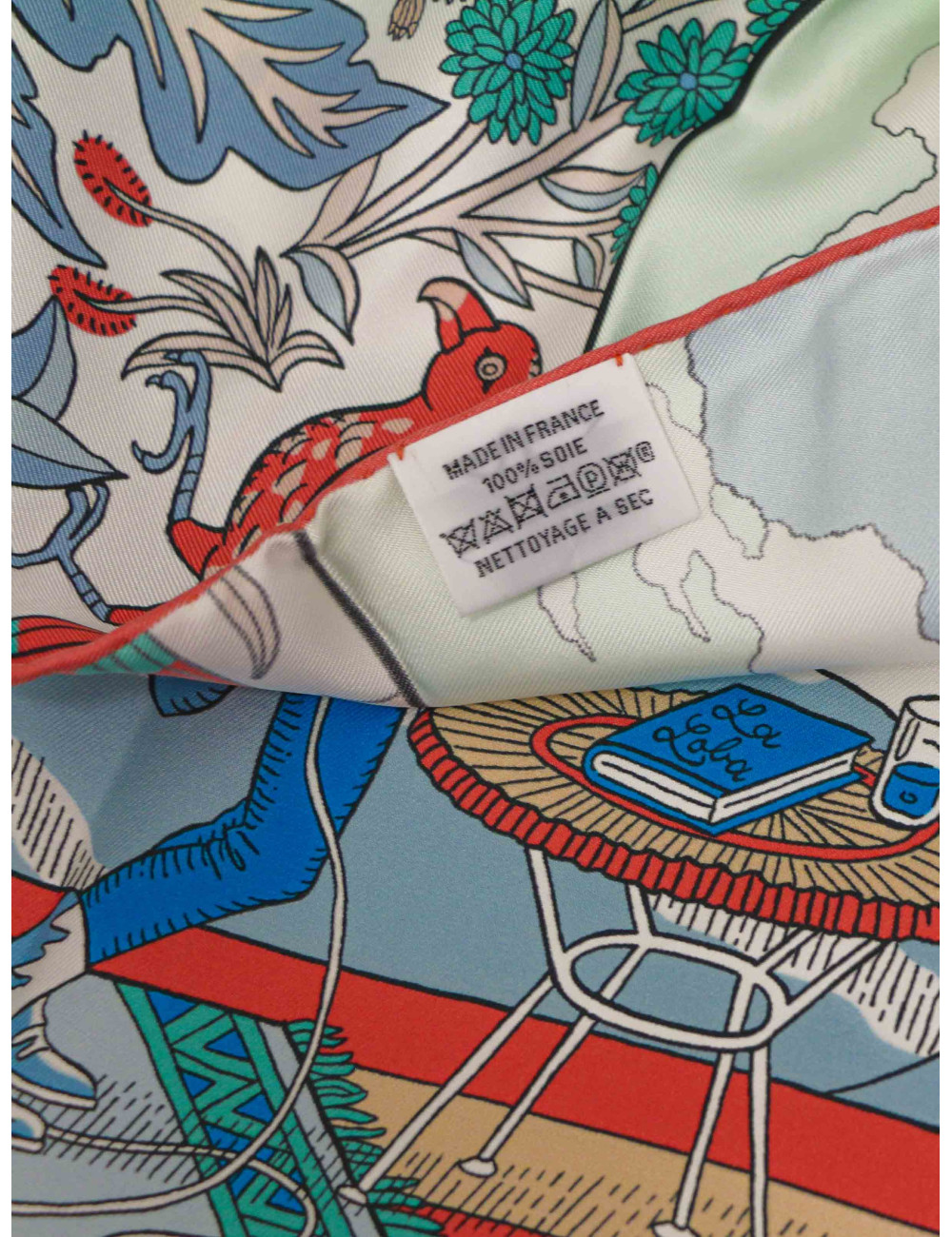 Maxi twilly Hermès en soie colorée : occasion certifiée authentique