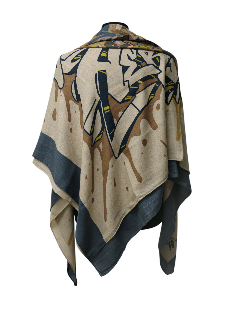 Chale HERMES Graff cachemere beige