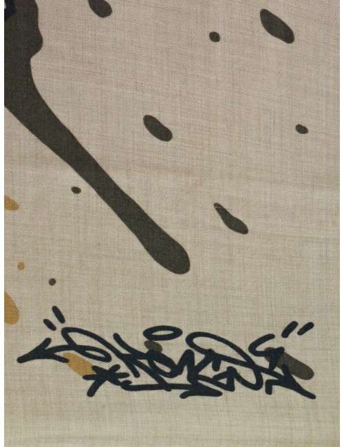 Chale HERMES Graff cachemere beige