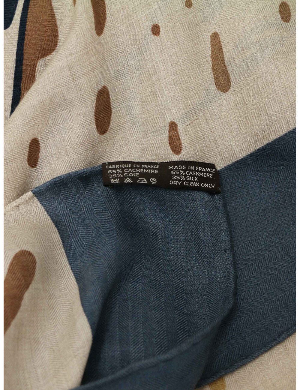 Chale HERMES Graff cachemere beige