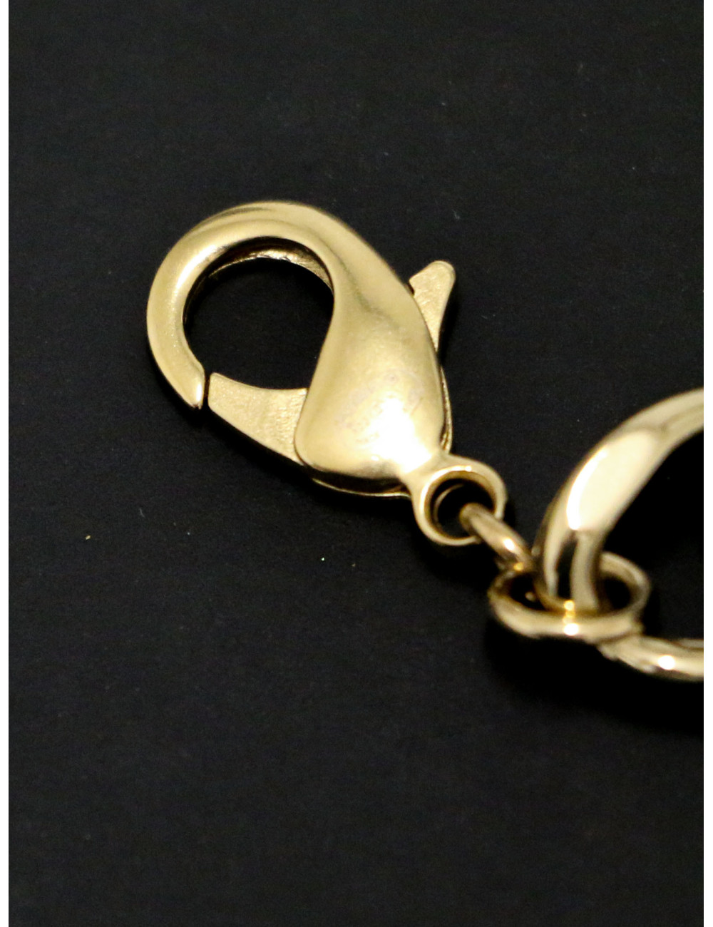 Ceinture CHANEL strass cuir et métal