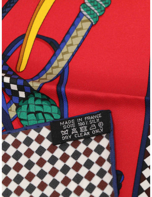 Carré HERMES "Fouets et Badines"