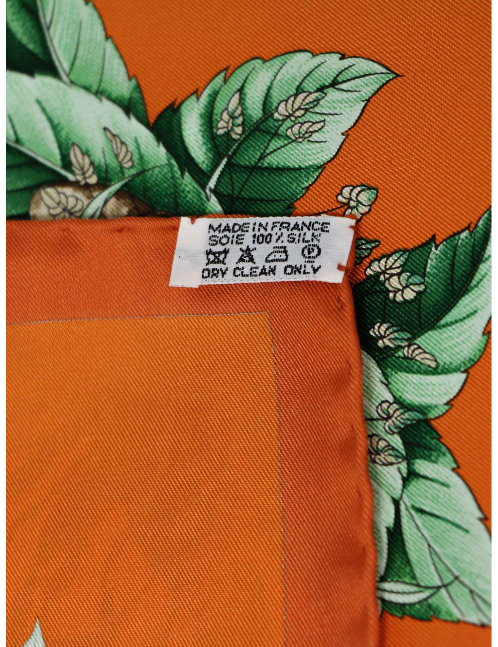 Carré HERMES Pythagore orange