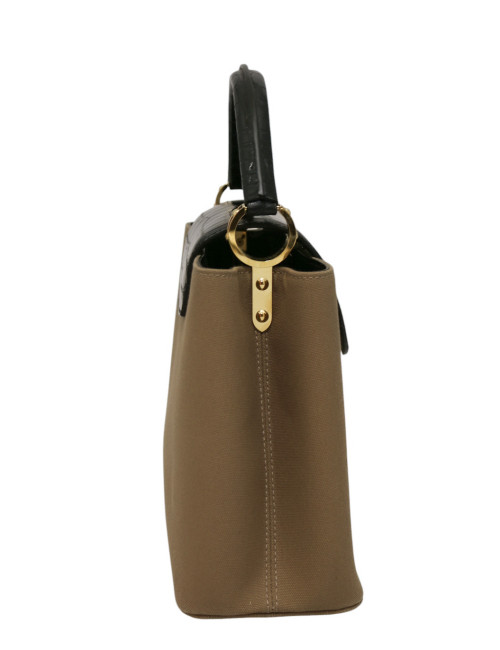 Sac LOUIS VUITTON Capucines bicolore bi-matière