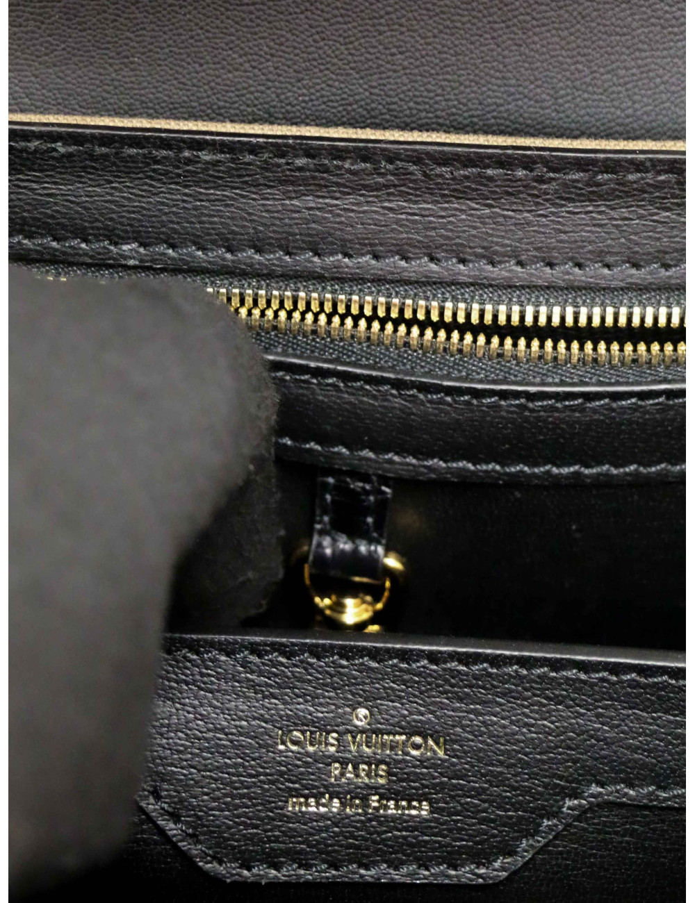 Sac LOUIS VUITTON Capucines bicolore bi-matière