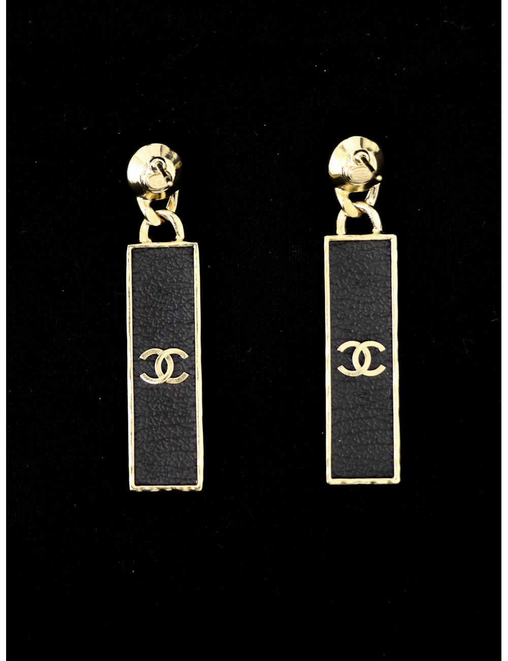 Boucles d'oreille CHANEL rectangles