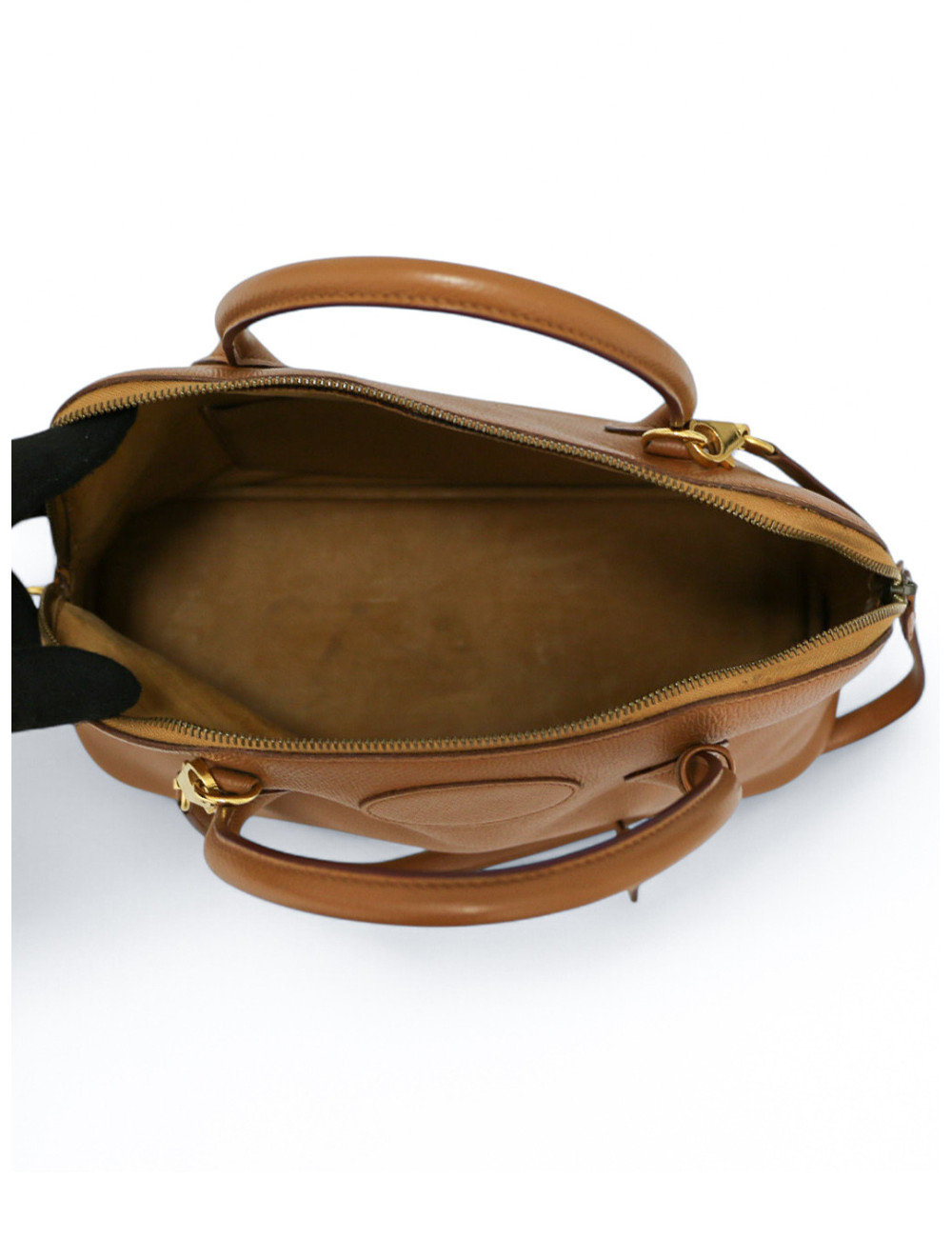 Sac Bolide HERMES cuir Courchevel gold