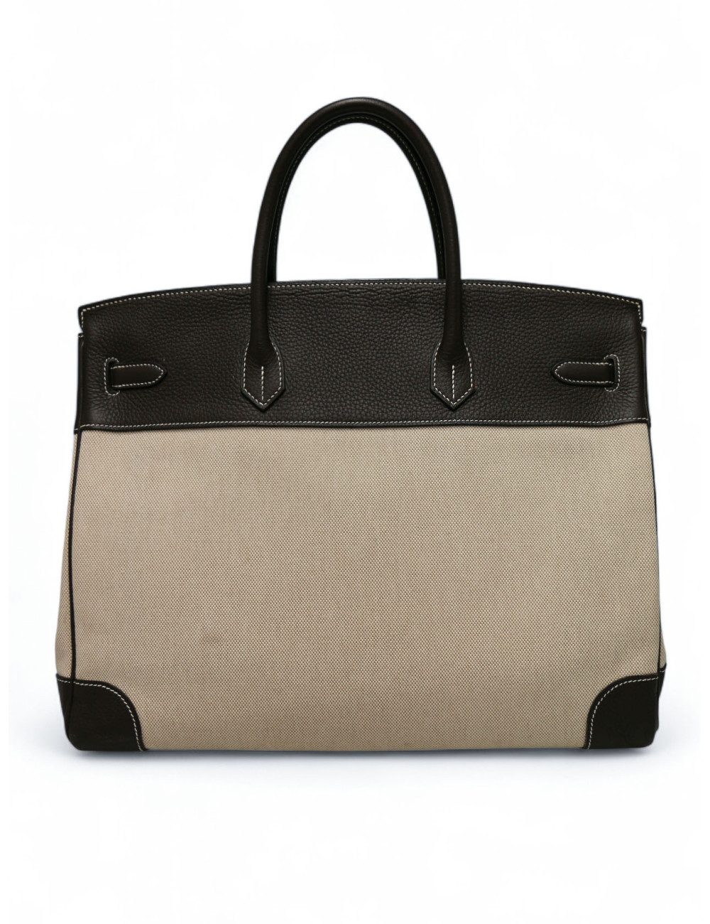 Birkin 40 HERMES toile en cuir
