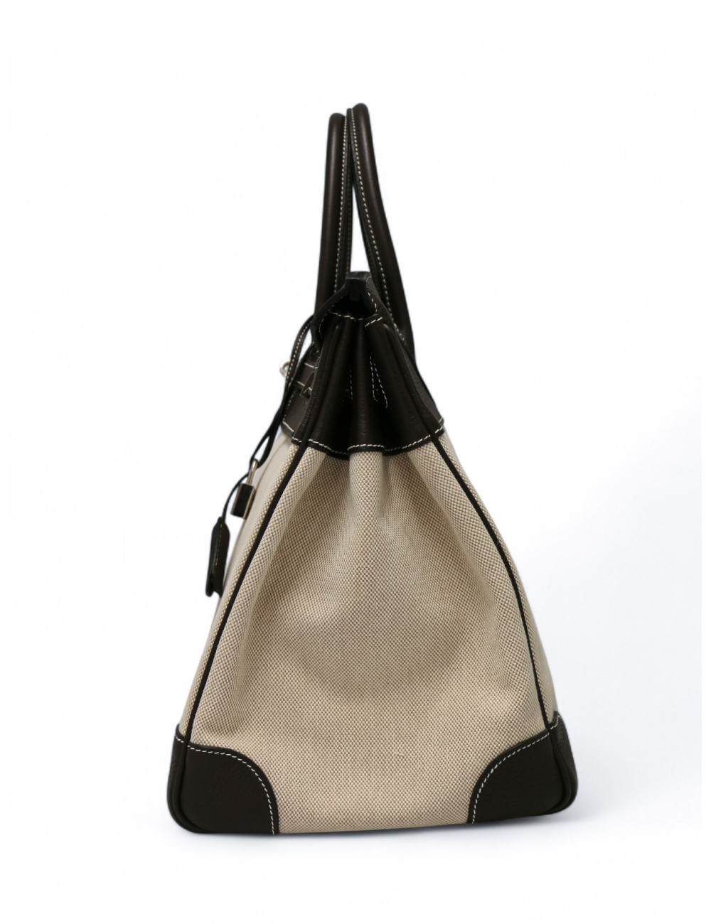 Birkin 40 HERMES toile en cuir