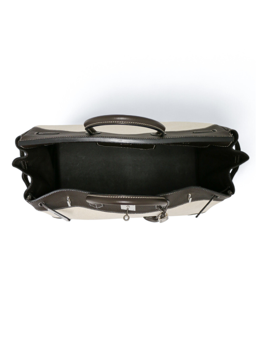 Birkin 40 HERMES toile en cuir