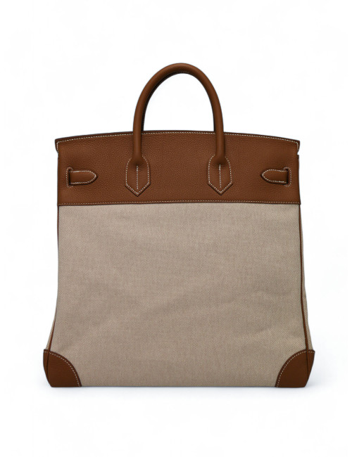 HAC HERMES Haut à Courroies toile et cuir