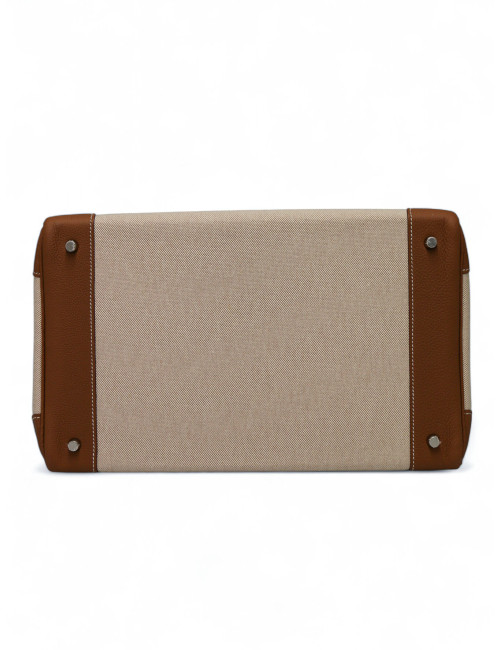 Sac Hermes HAC 40 Criss Cross Evercolor gold : certifiée authentique