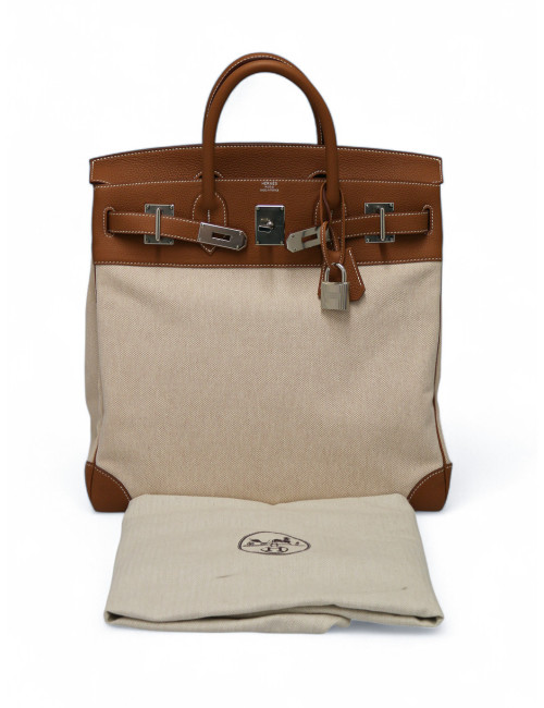 Sac Hermes HAC 40 Criss Cross Evercolor gold : certifiée authentique