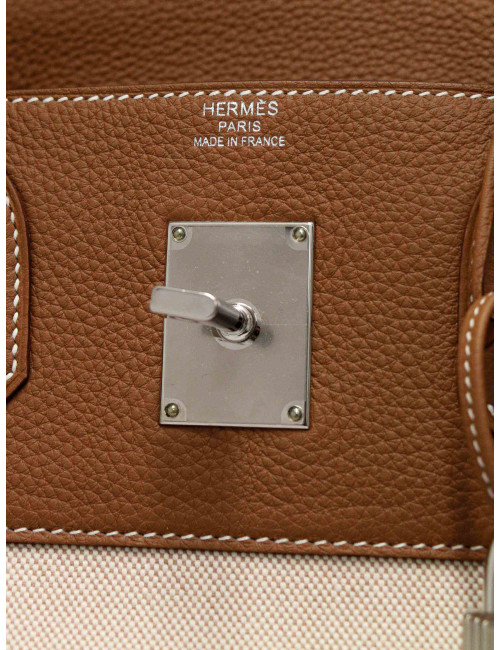 Sac Hermes HAC 40 Criss Cross Evercolor gold : certifiée authentique