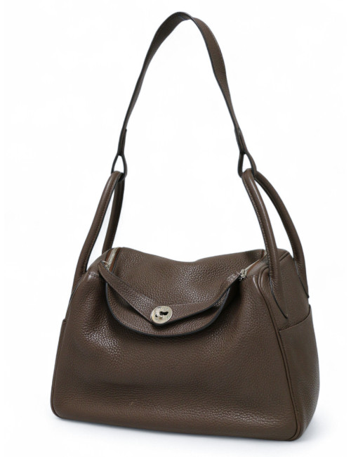 Lindy 30 HERMES cuir de veau Togo marron