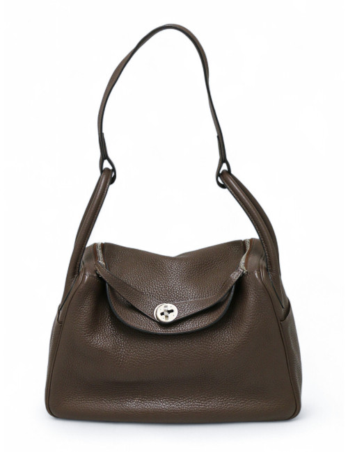 Lindy 30 HERMES cuir de veau Togo marron