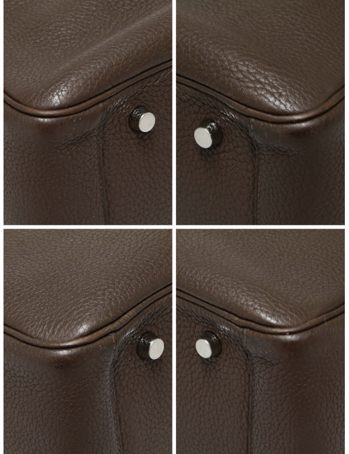 Lindy 30 HERMES cuir de veau Togo marron