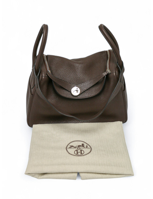 Lindy 30 HERMES cuir de veau Togo marron