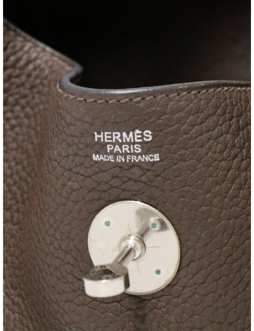 Lindy 30 HERMES cuir de veau Togo marron