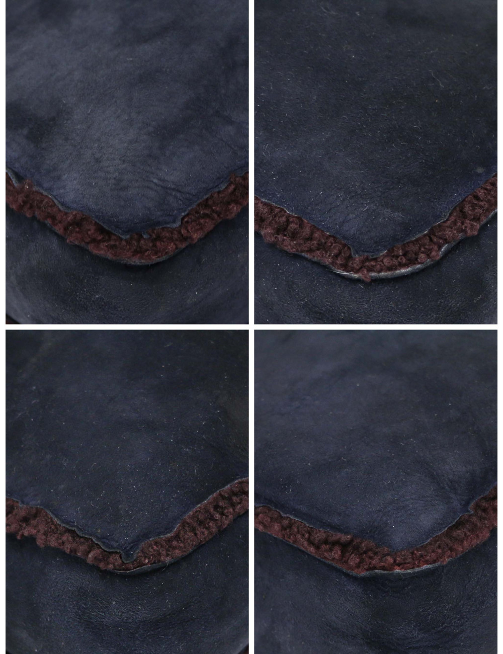 Sac Chanel peau retournée bleu nuit : occasion certifiée authentique