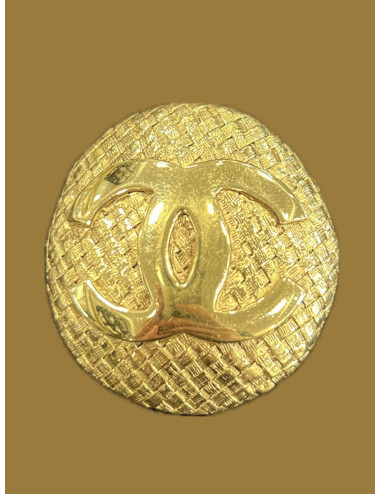 Broche ronde CHANEL vintage