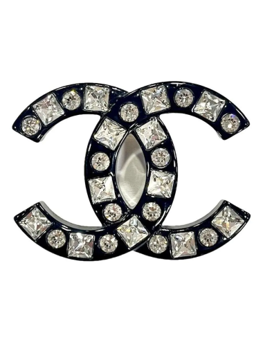 Broche CHANEL plexi et strass