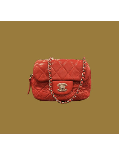 Sac bandoulière rouge CHANEL