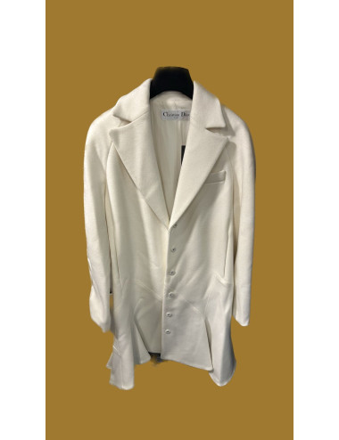 Manteau Christian Dior blanc T34