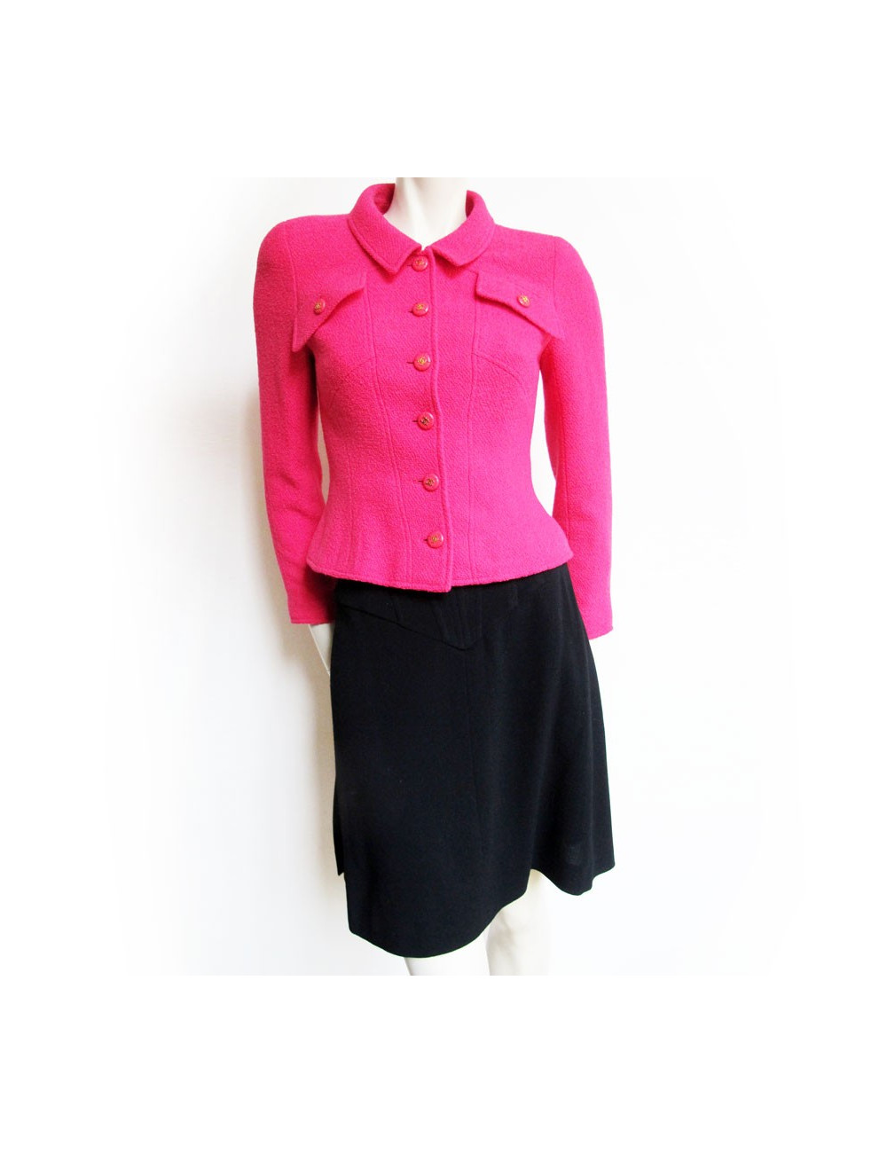 ensemble CHANEL fushia et noir
