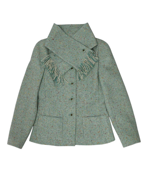 Veste CHANEL vert d'eau T36