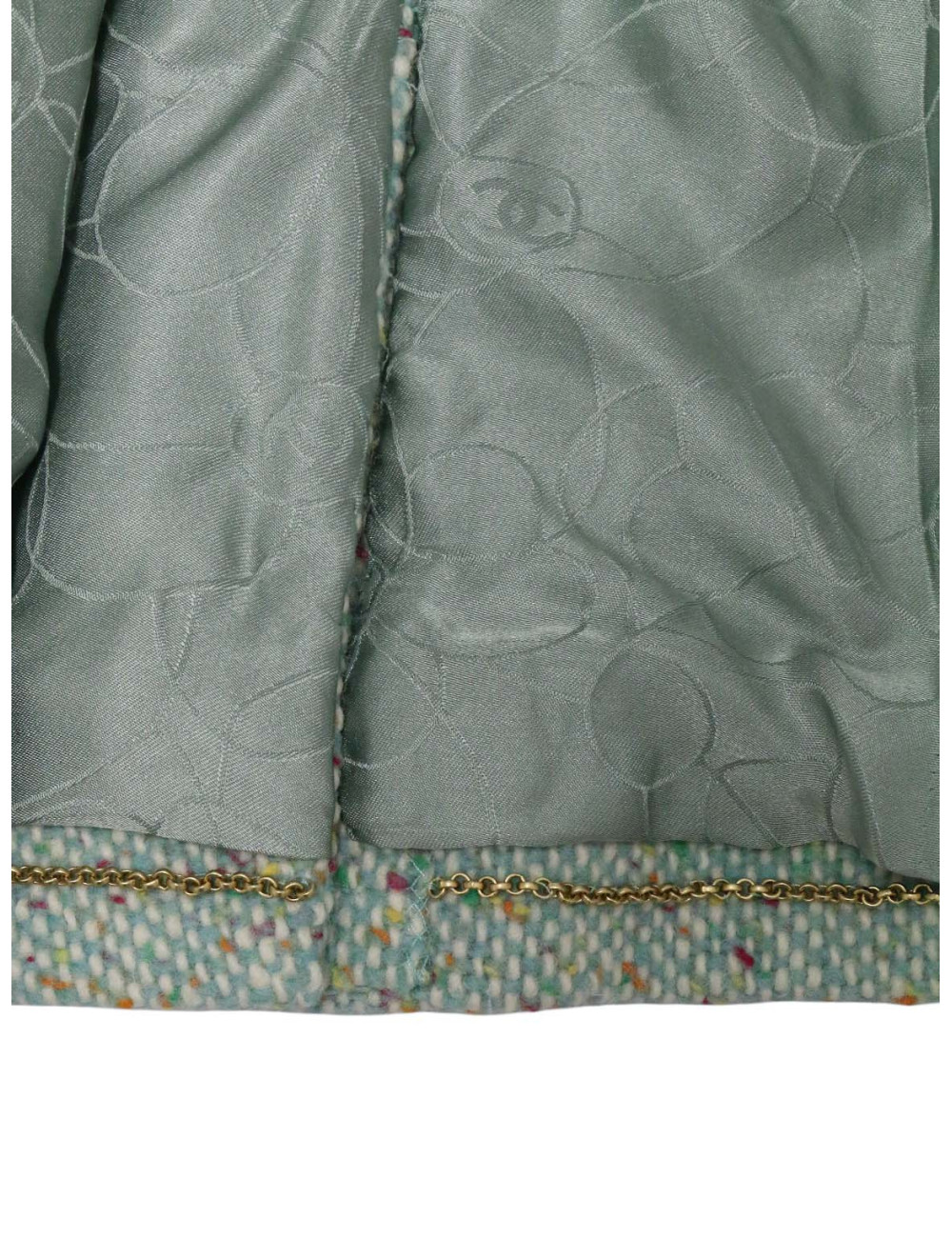 Veste CHANEL vert d'eau T36