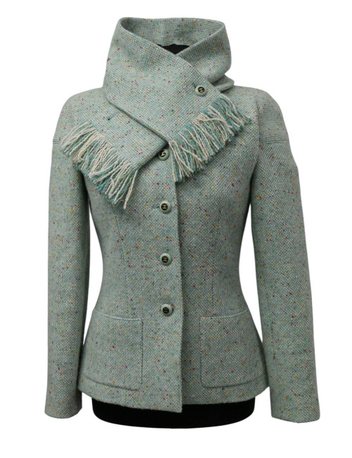 Veste CHANEL vert d'eau T36