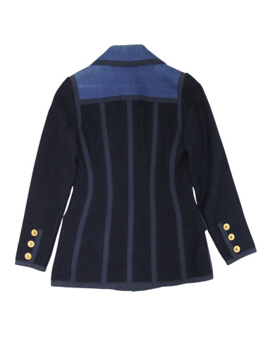 Tailleur CHANEL denim et tweed T36 2