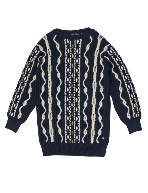 Robe CHANEL laine Métiers d'art Paris-Hambourg