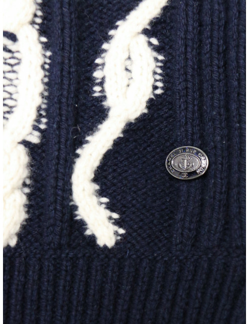 Robe CHANEL laine Métiers d'art Paris-Hambourg