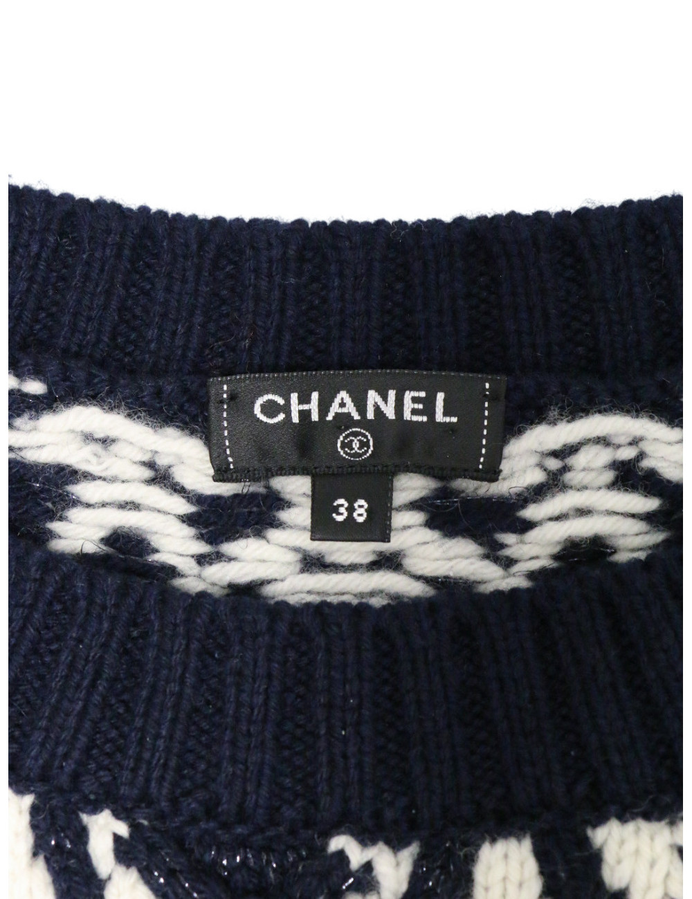 Robe CHANEL laine Métiers d'art Paris-Hambourg