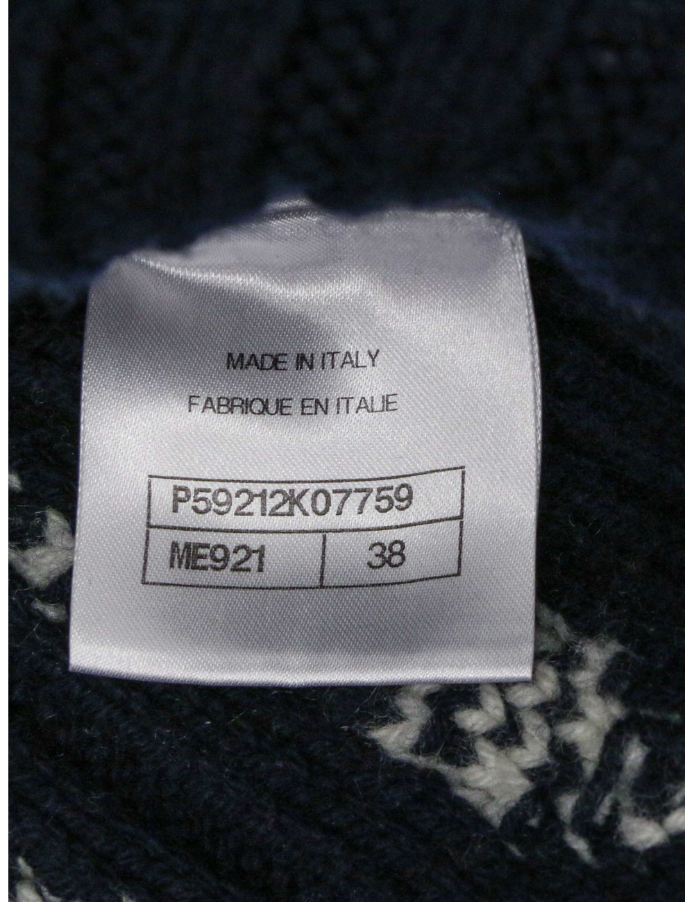 Robe CHANEL laine Métiers d'art Paris-Hambourg