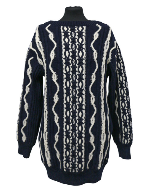 Robe CHANEL laine Métiers d'art Paris-Hambourg