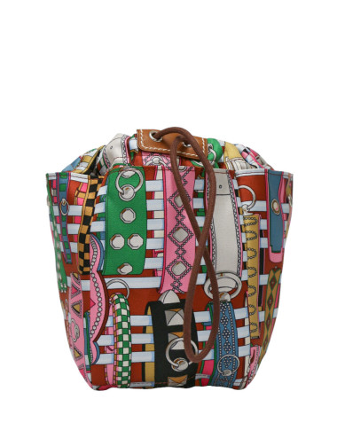 Trousse HERMES Fourbi 25 soie et cuir Berenia 2