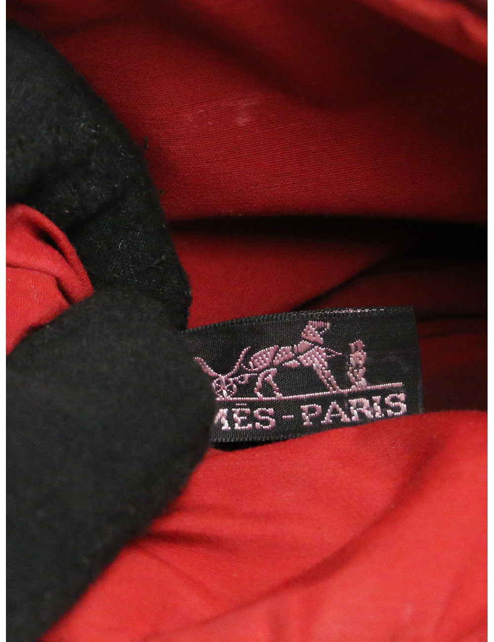 Trousse Bolide HERMES feutre de laine grise