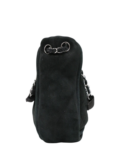 Sac CHANEL peau retournée noir