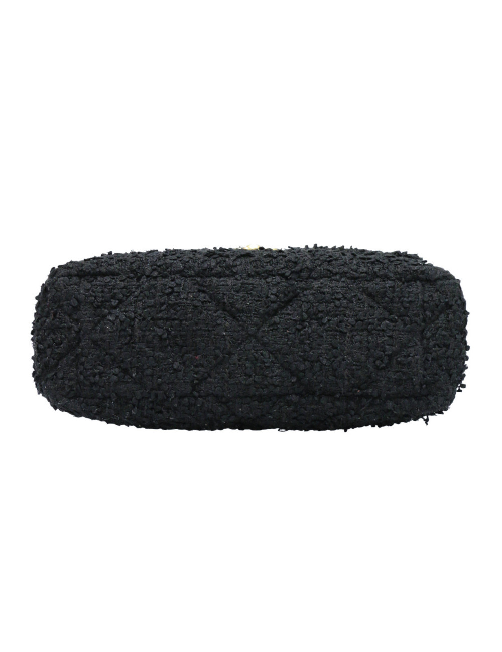 Grand sac 19 CHANEL tweed noir