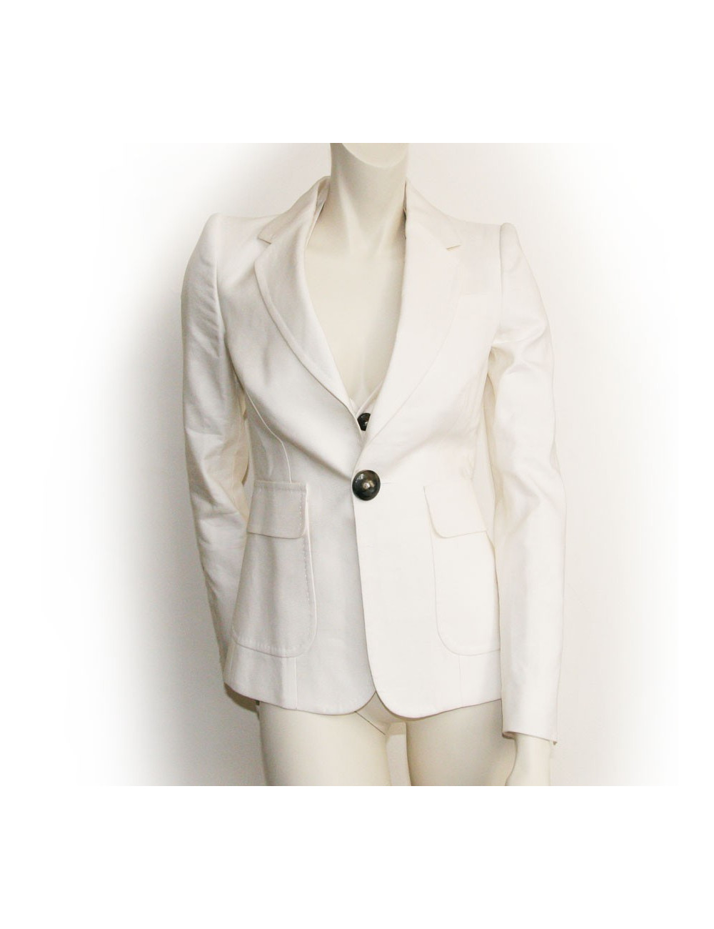 Plastron DISQUERED2 blanc cassé T40 ital