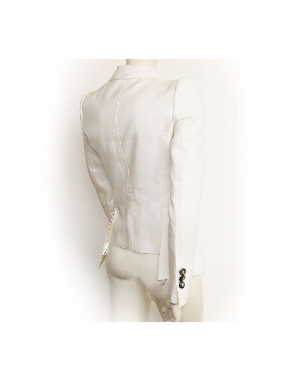 Plastron DISQUERED2 blanc cassé T40 ital